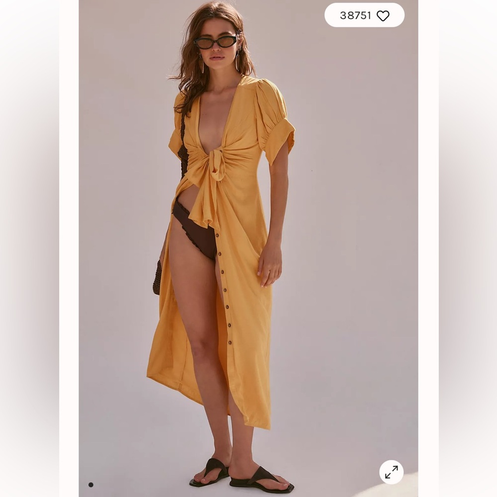 Free People Vintage Summer Midi Dress - Picture 4 of 8